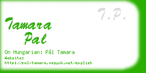 tamara pal business card